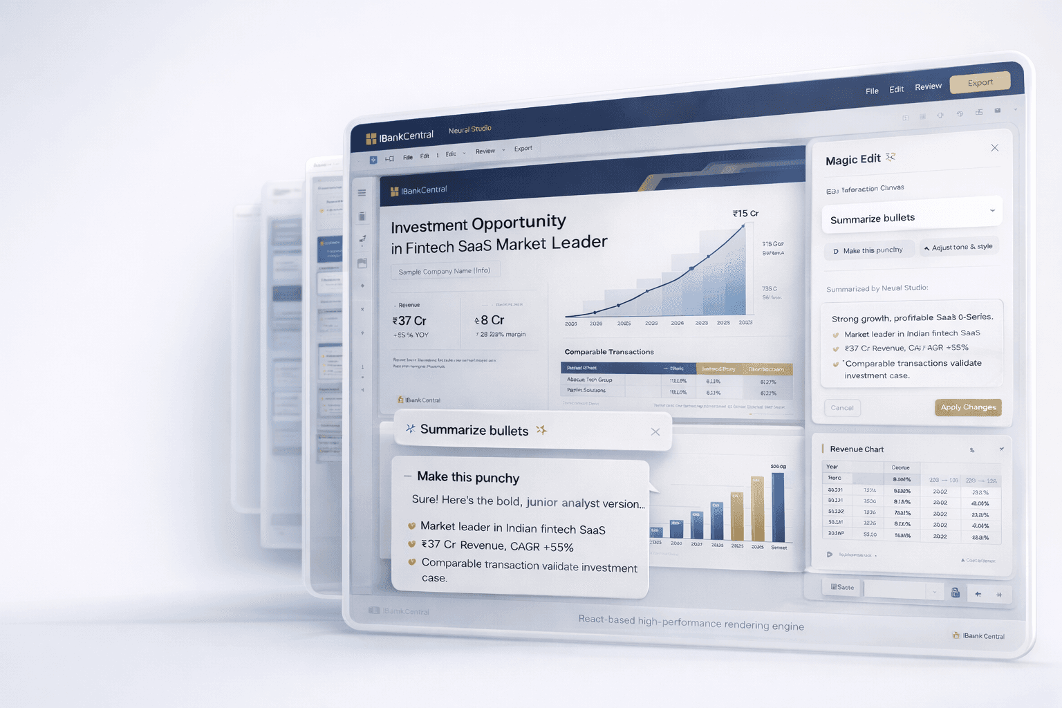 Neural Studio Editor Interface